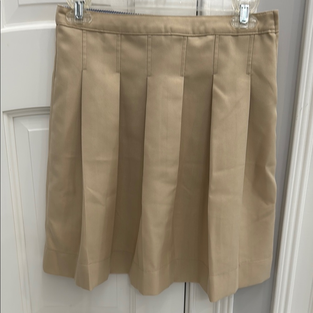 School Uniform Classic Tan Pleated Skirt